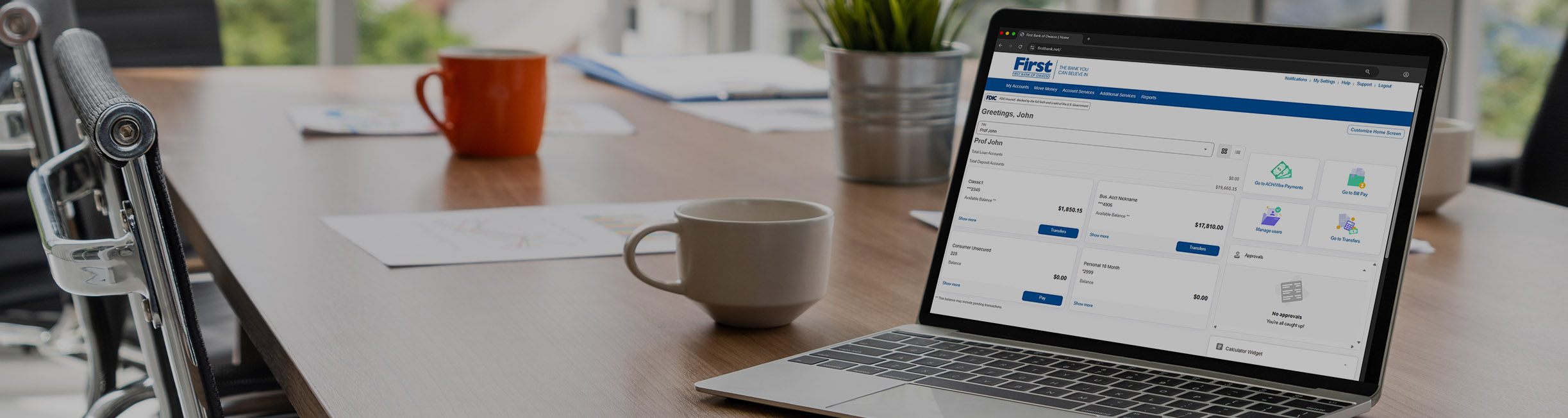 What can I do with Business Banking that I cannot do with Online Banking? header background image